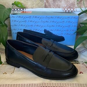 NEW Kensie Women’s Gitty Penny Black Slip-On Loafers, Size 8.5M — New In Box
